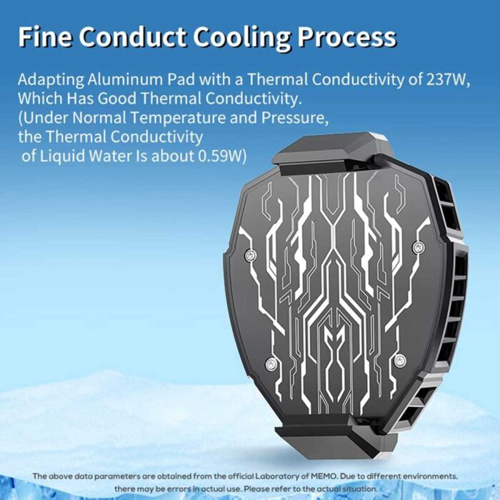 Memo DL05 Mobile Cooling fan with temprature display 4 Memo DL05 Mobile Cooling Fan with Real Time Temperature Display