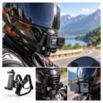 Motorcycle Helmet Mount for Mobile And GoPro