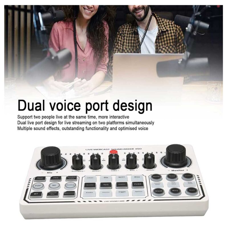 dual microphone ports sound card x50