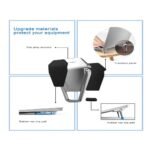 Mini Laptop Stand in Pakistan for Desk – Portable Aluminum Alloy | Foldable Ergonomic Laptop Riser for MacBook, Dell, HP, Lenovo & More (2PCS Set) - Image 5