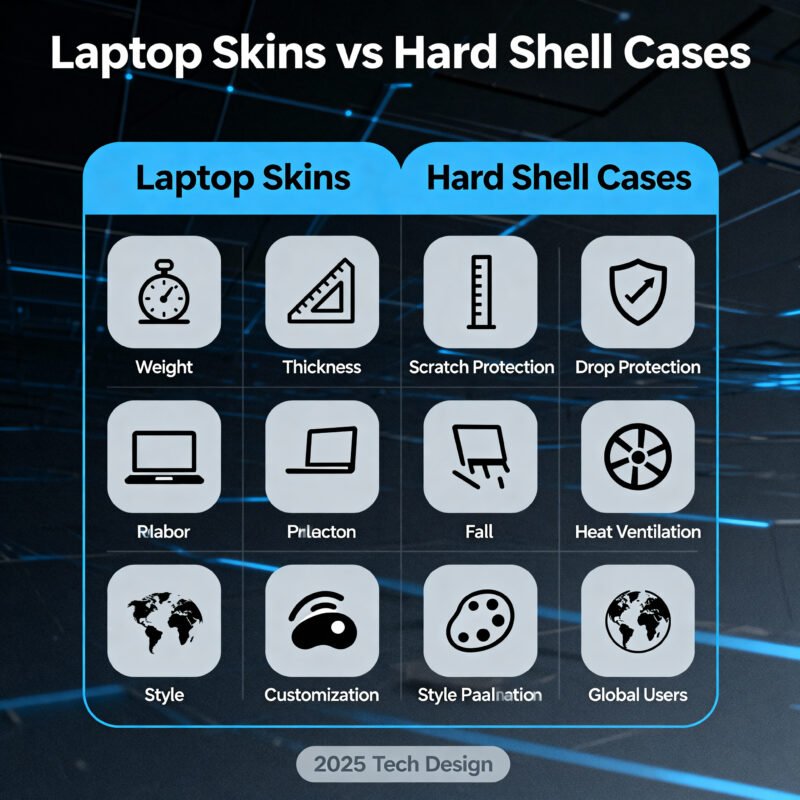 Laptop Skin vs Hard Shell Case0 Laptop Skins vs Hard Shell Cases – Which Is Better?